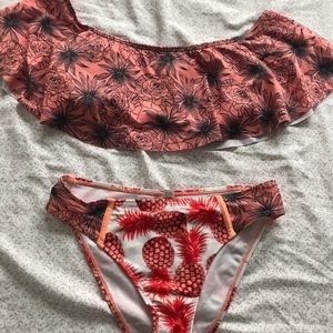 strapless bikini set
